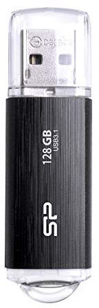 SP Silicon Power SU128GBUF3B02V1KEU 128GB Blaze B02 USB3.1 Unidad Flash, Negro