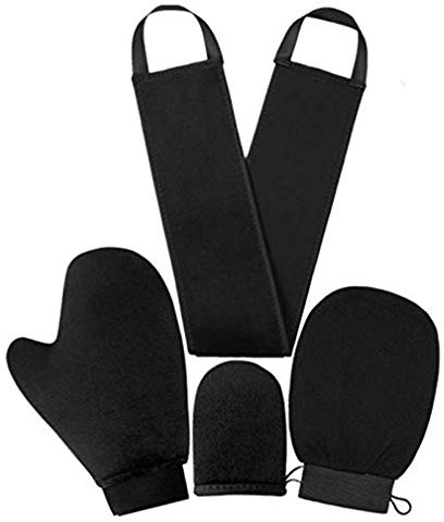 zxb-shop Exfoliating Washcloths 4pcs Scrub Mitt Magic Peeling Glove Exfoliating Body Cleaning Exfoliating Towel for Body