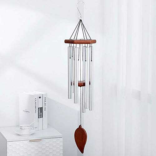 Syfinee Windspiel für den Außenbereich, Gedenkton, groß, tiefer Ton, verstellbare Schwermetrohre, gestimmte Windspiele, für Liebhaber, Gedenkgeschenk, Gartendekoration