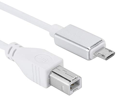 Câble Micro USB vers USB B 2Pcs, Câble Micro USB OTG vers Standard B, Piano électrique Ligne de Connexion Micro USB vers B-Type Support Tablet PC pour MIDI