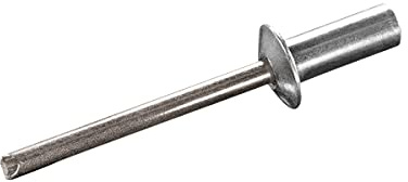 GOEBEL® - 250 x Becher-Blindnieten Aluminium/Edelstahl A2 (V2A) (Ø x L) 4,8 x 8,0 mm Flachkopf ISO15975 Dicht-Becherblindniete Becher Blindniete - Dichtblindniete Bechernieten Dichtnieten