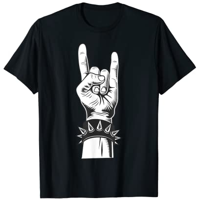 Let's Rock Devil Salute Fourchette à frites Metalhand & Roll T-Shirt