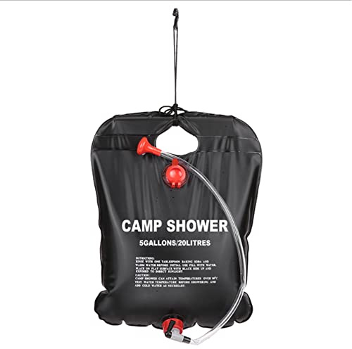 Campingdusche Solardusche, 20L Tragbare Solar Gartendusche Camping Dusche mit Temperatur Hot Wasser für Outdoor-Camping, Wandern, Rucksackreisen, Selbstfahren, Schwimmen