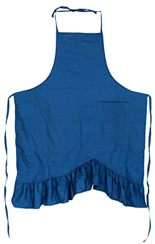 ALCKO Segeltuchschürze for Männer, Strapazierfähige Arbeitsschürze Mit Taschen, wasserdichte, Verschleißfeste Werkzeugschürze (Color : Blue, Size : XL)
