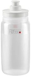 ELITE Fly Tex Water Bottle Clear – Insulated Cycling Bottle with Thermal Protection – Lightweight & BPA-Free – 550ml – For Road Bike, MTB & Gravel Cycling