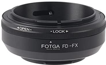 Hersmay FD-FX objektivadapter för Canon FD FL-objektiv till FX Mount för Fujifilm X Mount X-H1 X-E3 X-T10 X-T1 X-T2 X-T20 X-T30 X-T40 X-Pro1 X-Pro2 X-M1 X-A1 X-A2 X-A3 X-A5 X-A5 X-A10 X-A20 X-E1 X-E2 X-E2S