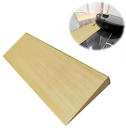 COKYIS Massivholz Türschwellenrampe Schwellenrampe, Holz Bordsteinkanten Rampe Leichte Tragbar Rollstuhlrampe, rutschfeste Bordsteinrampe Für Roboter (Color : Wood, Size : 10 * 70 * 2cm)
