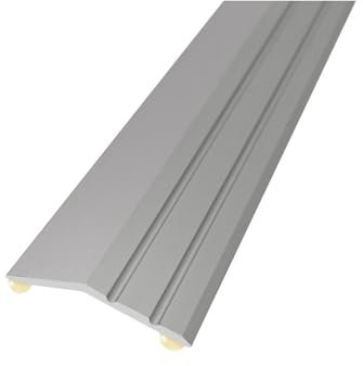 InterProfiles Aluminium Door Threshold 90cm – Silver– Self-Adhesive Ramp, 0.9m IP11S (Silver)