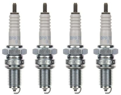 4x Zündkerze DPR7EA-9 – passend für Adly Canyon 280, Aeon Cobra 350, CFMOTO CF 500, Arctic Cat DVX 300, Harley XL 883 – Zündkerzen Set für Motorrad Roller Scooter