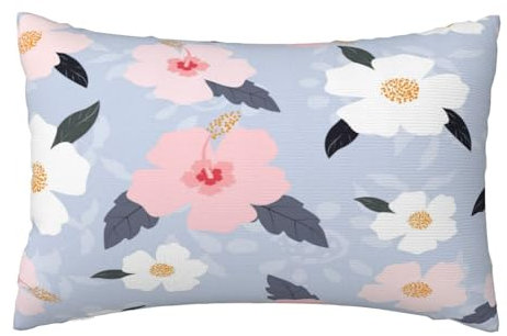 Kissenbezug 40x60 cm 2er Set Herbst Deko Kissen Blau, Blume Kissenbezug, Rechteckig Kissenbezüge, Weicher Sofakissen, Kissenhülle Herbst, Zier Kissen Aesthetic, Couch Deko Schlafzimme Gifts, J596