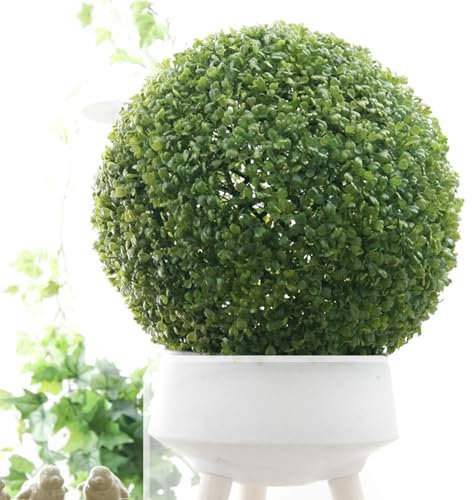 ATYUJKB Buchsbaum Kugel Künstliche Pflanzendekoration Dia 35cm, Hängende Formschnittbälle Buchsbaumkugel Künstlich Künstliche, Dekorative Grasbälle für Den Garten