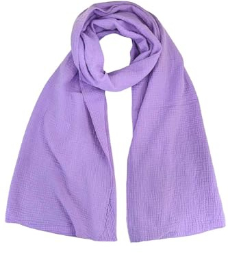 stylx Weichster Musselin Tuch Damen LANGER SCHAL Musselin Schal, Muslin Nursing Scarf 64 x 210 cm Musselin Tücher Damen, Musselintücher, Tuch Damen, Musselin Halstuch, Halstuch Damen