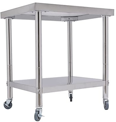 Stainless Steel Table for Prep & Work, Commercial Heavy Duty Food Prep Worktable with Undershelf for Restaurant, Home and Hotel