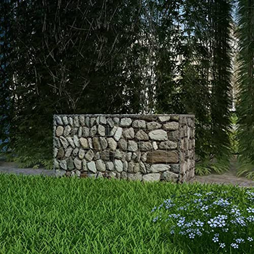 ShGaxin Gabbione in Rete in Acciaio Zincato 100x50x50 cm,Gabbione in Rete in Acciaio,Gabbioni Metallici,Gabbioni Metallici per Pietre-142549