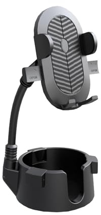 Zasdvn Portabicchieri per auto, porta telefono e bevande, porta bicchieri e telefono per proteggere da fuoriuscite per scrivania, auto, console centrale, tavolo – prevenzione di fuoriuscite, fisso