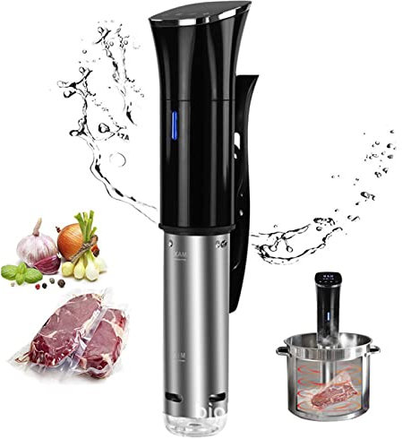 Jrcfnss Sous Vide Cooker, IPX7 Circulador de inmersión Impermeable al vacío Olla de cocción Lenta con Control de Temperatura de Pantalla táctil, Utilizado para hoteles, restaurantes Occidentales