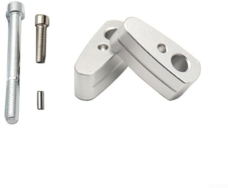 URPIZY Per BMW R NineT moto manubrio 20 mm argento lega di alluminio Riser Kit facile installazione - Compatibile con R NineT Pure Urban G/S Scrambler K1600B (argento)