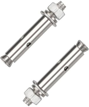 Pernos de expansión, 2 tornillos de expansión hexagonales de acero inoxidable 304, herramientas de ferretería, anclajes de fijación resistentes(M18x110mm)
