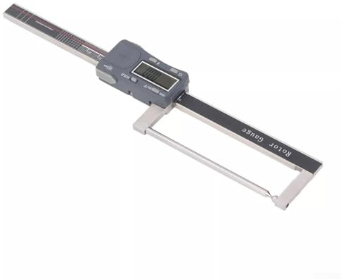 Electronic Digital Brake Rotor Gauge for Measuring Automotive Brake Pads and Disc Wear, Wall Thickness Vernier Caliper with Power Switch and Unit Conversion Function