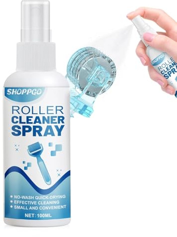SHOPPGO Microneedling Roller Cleaner, Derma Roller Cleaner, Derma Roller cleaner Spray, Effective Cleaning of Microneedles,Beard Rollers, Microneedle Pens,Suitable for Face Toning Devices, 100ml