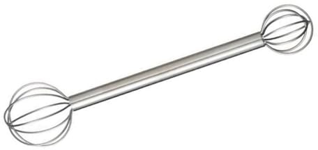 Cuillère à soupe miso en acier inoxydable 304 - Double tête de mélange - Outil de mesure rotatif pour contrôler le sel et fondre facilement - Cuillère à soupe en acier inoxydable