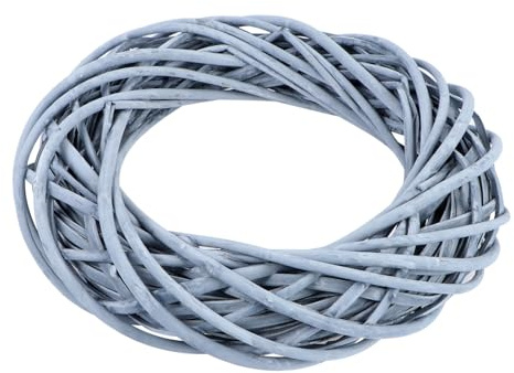 ORFOFE Willow Rattan Kranz Natürliches Material DIY Bastelkranz Flexibel Robust für Weihnachts Wohnraumdekoration Handgefertigter Weidenkranz für Individuelle Girlanden