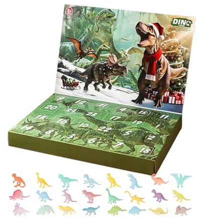 Weihnachtskalender 2025 - Box 'Adventskalender 24 Tage, Mini Spielzeuge, Countdown Geschenk-Set Lustig und Langlebig | Festlicher Kalender für Kinder Jungen Mädchen dec