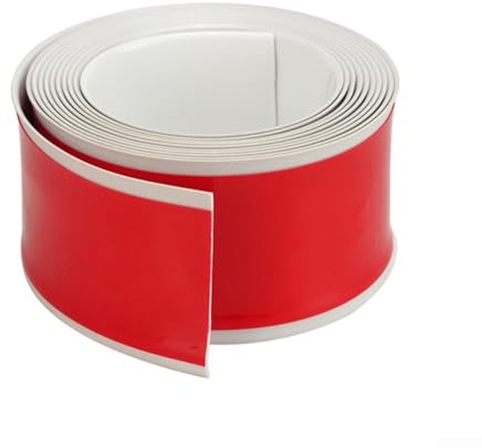 Flexible PVC-Sockelleiste für 5 m, 54 cm, Wandverkleidung, Sockelleiste, X Feuchtigkeit, selbstrückend, formbeständig für einfaches Schneiden (S, Weiß)