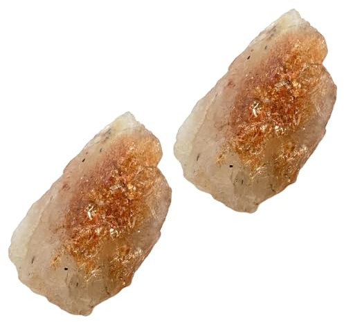 Hemobllo 2 Piedras Naturales de Sol en Estado Bruto para Meditación y Relajación, Piedras Energéticas para Yoga y Decoración en Varios Estilos Varios estilos