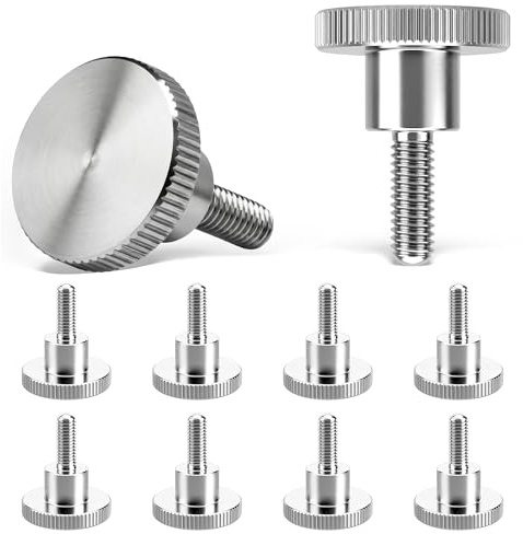 10 Stück Rändelschrauben Hohe Form M6x16 mm,Norm DIN 464 Edelstahl Gewindeschrauben für Metrische Schraubgewinde,Hohe Form Schrauben für Mechanische Geräte,Instrumentierung,Haushaltsgeräte