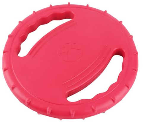 Juguetes del Disco Volador para Perros, Uso Al Aire Libre del Diseño Hueco TPR de los Lados de los Juguetes 2 de Deportes del del Disco Volador (Rojo)