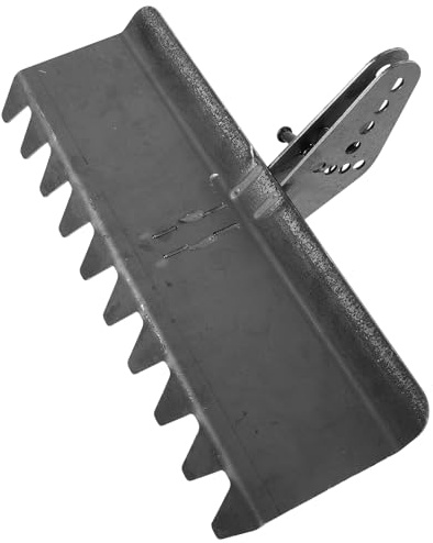 BCOATH Rastrillo Nivelador para Cultivador Microarado de 40 Cm, Herramienta para Alisar y Preparar Suelo Agrícola, Accesorio para Jardín y Campo, Nivelador de Césped Resistente