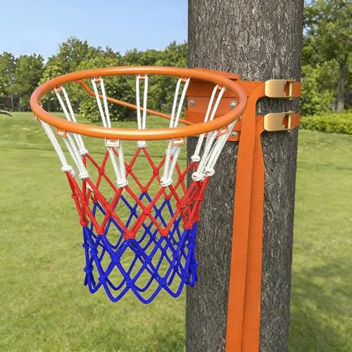 Onxyrbyte Basketballkorb zur Wandmontage ohne Bohren,Basketball-Rückwand- und Korbkombination,Basketballkorb mit Rückwand,Stabiler Stand,Wetterfest,für den Innen- und Außenbereich