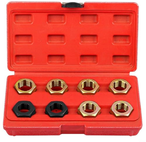 EffiFish 8-teiliges Metalllegierungs-Reparatur-Werkzeug-Set für Automobil-Antriebswellen-Schrauben, 32 mm Sechskantschlüssel