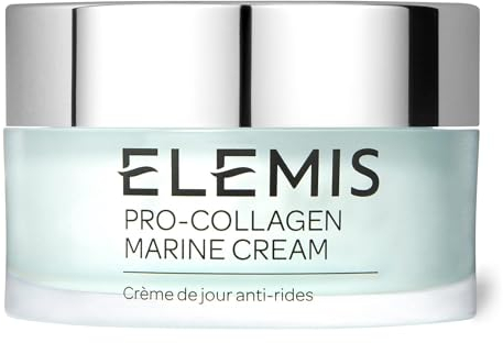 Elemis Pro-Collagen Marine Creme, daglig anti-rynk fuktkräm, ultralätt gelkräm, jämnar ut, strålar och föryngrar, alla hudtyper, 30 ml
