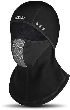 INBIKE Sturmhaube Motorrad Fahrrad Sturmmaske Winter Ski Vollmaske Halbmaske Mütze Halstuch Balaclava Für Rdfahren Wandern Skifahren Snowboard Und Andere Outdoor Wintersporten Schwarz, ZL