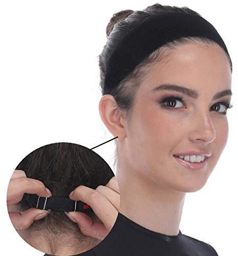 Madison Headwear Wig Grip Headbands For Women- Adjustable To Custom Fit Your Head - Velvet Comfort - Wig Bands No Slip Breathable Lightweight Material For All Day Wear! Keep Wig Comfortably Secured