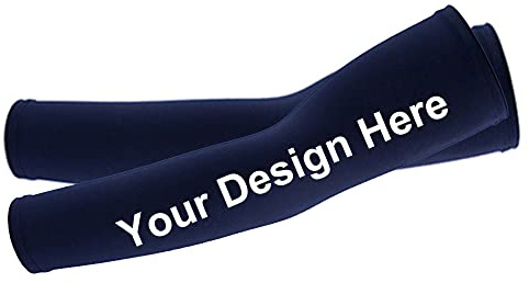 TOPTIE Personalizzato Maniche di Raffreddamento e Compressione Unisex per Braccio - Protezione Solare per Calcio e Basket