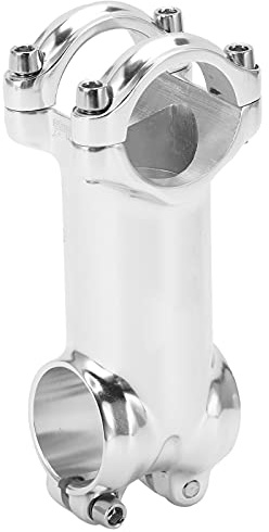 Fahrrad Vorbau Silber 31,8x80mm f¨¹r Rennrad und Lenker mit 28,6mm Gabelklemme Fahrradlenker Vorbau Aluminium