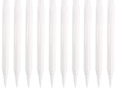 TINAYAUE 10 Erasable Blackboard Pen White Dust-Free Liquid Chalk Marker Pens 1-2 mm Fine Tip Wet Wipe Non Toxic Water Based Markers for Menu Black Boards, Labels, Signs, Windows, Glass & Mirrors