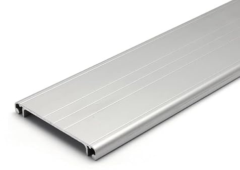 Kabelkanal - Deckel 80 mm aus Aluminium. Alu Profile Zuschnitt: 2000mm