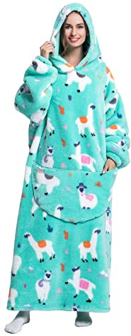 Sweat à Capuche Extra Longue, Couverture à Capuche Super Douce, Chaude et Confortable, Couverture Sweat-Shirt pour Homme et Femme Taille Unique