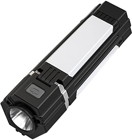 Bärbar ficklampa Multifunktionell campingljus LED campinglykta med fällbart sikte 5 ljuslägen Power Bank-funktion for camping Tält Vandring Fiske Uteplats Inspektion