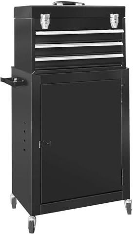 BIG RED Tool Box Portable Toolbox, 11 19.9 35.8, Black