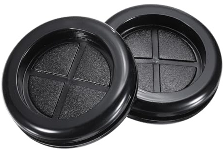 QUARKZMAN Pasacables de Goma Redondo de Doble Cara, Diámetro de Montaje de 32 mm, Diámetro Interior de 24 mm para Protección de Cables, Juego de 4 Unidades