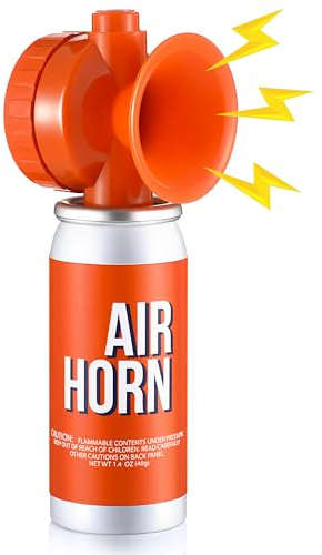ElectricWise 1 Pack Air Horn 1.4oz, 122dB Loud Air Horns for Safety, Heard Up to 1/2 Mile Away, Small Boat Marine Horn Can, Meet US Coast Guard, Emergency Use for Marine Boating