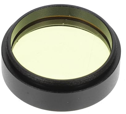 Filtro Lunar para Telescopio 1, 25 Pulgadas de Aleación de Aluminio | Película Óptica Ultrafina, Reduce Viñeteo, Amarillo, Observación Astronómica
