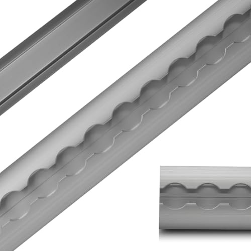 LOADCARE Airlineschiene Halbrund Aluminium eloxiert ungebohrt – Zurrschiene 1 m / 1,5 m / 2 m – Zurrleiste für Anhänger, Camper, PKW & LKW – korrosionsbeständig (1 m)