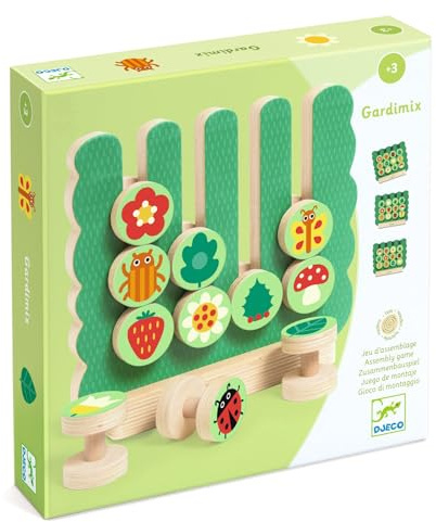 Djeco Gardimix Ensemble de 13 pièces en bois
