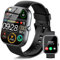 Montre Connectée Homme Femme avec Appel Bluetooth, 1.91'' HD Smartwatch avec 110+ Sportifs Moniteur Sommeil Fréquence Cardiaque SpO2 Podometre Smart Watch, Etanche IP68 Montre Sport pour Android iOS